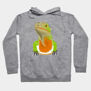 Cute Iguana Drawing Hoodie